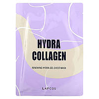 Коллаген Lapcos, Hydra Collagen, Обновляющая маска для груди с гидра-гелем, 1 лист, 1,14 унции (40 г) Доставка