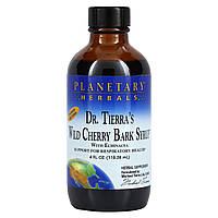 Препарат на основе трав Planetary Herbals, Dr. Tierra's Wild Cherry Bark Syrup, 4 fl oz (118.28 ml) Доставка