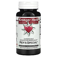 Препарат на основе трав Kroeger Herb Co, Men's Special, 100 вегетарианских капсул Доставка від 14 днів -