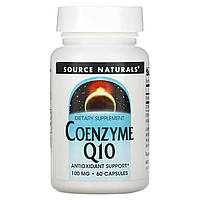 Коэнзим Q10 Source Naturals, коензим Q10, 100 мг, 60 капсул Доставка від 14 днів - Оригинал