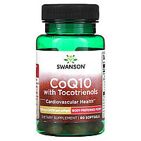 Коэнзим Q10 Swanson, коэнзим Q10 с токотриенолами, 100 мг, 60 капсул Доставка від 14 днів - Оригинал
