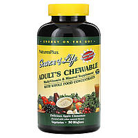 Мультиминеральный препарат NaturesPlus, Source of Life, Adult's Chewable Multi-Vitamin & Mineral Supplement,