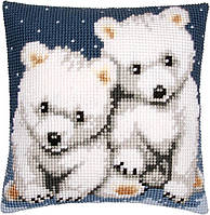 Полярні ведмеді Набір для вишивання хрестом (подушка) Vervaco PN-0156484