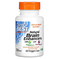 Холин Doctor's Best, натуральные добавки для поддержки работы мозга с AlphaSize и SerinAid, 60 вегетарианских