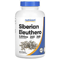 Гортензия Nutricost, Siberian Eleuthero, 2,000 mg, 240 Capsules Доставка від 14 днів - Оригинал