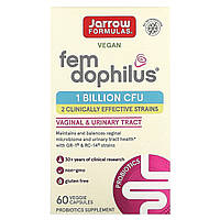 Лактобациллы Jarrow Formulas, Fem Dophilus, добавка для женского здоровья, 60 веганских капсул Доставка від 14