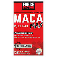 Мака Force Factor, Fundamentals, Maca Max, 500 мг, 120 растительных капсул Доставка від 14 днів - Оригинал