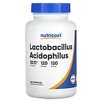 Лактобациллы Nutricost, Lactobacillus Acidophilus, 10 Billion CFU, 120 Capsules Доставка від 14 днів -