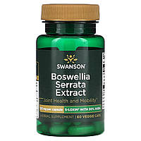 Босвеллия Swanson, экстракт босвеллии (Boswellia serrata), 125 мг, 60 растительных капсул Доставка від 14 днів