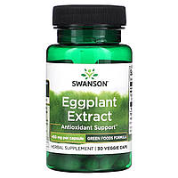 Зеленая смесь Swanson, екстракт баклажану, 450 мг, 30 веганських капсул Доставка від 14 днів - Оригинал