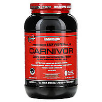 Говяжий белок MuscleMeds, Carnivor, биоинженерный изолят говяжьего белка, ванильная карамель, 1,95 фунта (888