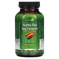 Гортензія Irwin Naturals, Healthy-Flow Saw Palmetto, 60 Liquid Soft-Gels, оригінал. Доставка від 14 днів