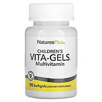 Детские мультивитамины Naturesplus, Baby Vita-Gels, поливитаминные добавки, натуральный апельсин, 90 мягких