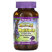 Детские мультивитамины Bluebonnet Nutrition, Rainforest Animalz, ежедневное полноценное питание на основе