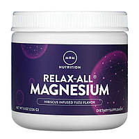 Магний MRM Nutrition, Relax-All Magnesium, Hibiscus Infused Yuzu, 8 oz (226 g) Доставка від 14 днів - Оригинал