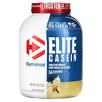 Казеиновый протеин Dymatize, Elite Casein, Smooth Vanilla, 4 lb (1.8 kg) Доставка від 14 днів - Оригинал