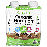 Готовые напитки Orgain, Organic Nutrition, Nutritional Shake, Iced Cafe Mocha, 4 упаковки, 11 фл. унций (330