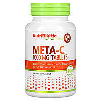 Препарат с витамином С NutriBiotic, Иммунитет, Мета-С, 1,000 мг, 100 веганских таблеток Доставка від 14 днів -