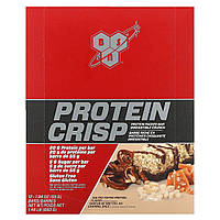 Спортивные батончики BSN, Protein Crisp, протеиновый батончик, крендельки с соленой карамелью, 12 батончиков,