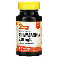 Гортензия Sundance Vitamins, Super Concentrated Ashwagandha, 460 mg, 60 Quick Release Capsules Доставка від 14