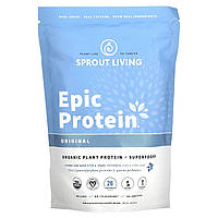 Смесь зелени Sprout Living, Epic Protein, органический растительный белок суперпродуктов, оригинал, 1 фунт