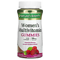 Женские мультивитамины Nature's Bounty, жевательные мультивитамины для женщин, со вкусом малины, 50 мг, 90