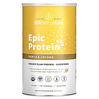 Смесь зелени Sprout Living, Epic Protein, органический растительный белок, суперпродукты, ванильная лукума, 2