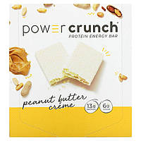 Спортивные батончики BNRG, Power Crunch Protein Energy Bar, Original, Peanut Butter Creme, 12 батончиков, 1,4