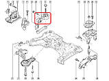 Подушка двигуна на Рено Трафік III 2014-> 1.6 dCi (праворуч, вгорі, вісімка RENAULT (Оригінал) - 8200404271, фото 8