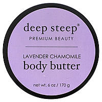 Масло для тела Deep Steep, Body Butter, Lavender Chamomile, 6 oz (170 g) Доставка від 14 днів - Оригинал