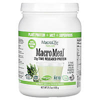 Смесь зелени Macrolife Naturals, MacroMeal, Ultimate Protein Powder, ваниль, 21,7 унции (615 г) Доставка від