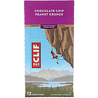 Спортивные батончики Clif Bar, энергетический батончик, шоколадная крошка с арахисом, 12 батончиков, 2,40