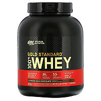 Сывороточный белок Optimum Nutrition, Gold Standard, 100% сыворотки, вкус молочного шоколада, 2,27 кг (5