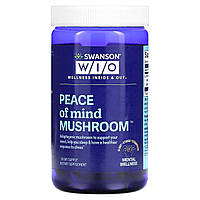 Ежовик гребенчатый Swanson WIO, Peace of Mind Mushroom, 30 Capsules Доставка від 14 днів - Оригинал