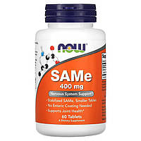 SAM-e NOW Foods, SAMe, 400 мг, 60 таблеток Доставка від 14 днів - Оригинал