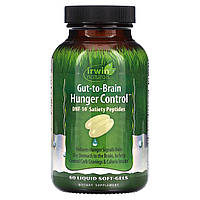 Подавитель аппетита Irwin Naturals, Gut-to-Brain, контроль голода, 60 капсул с жидкостью Доставка від 14 днів