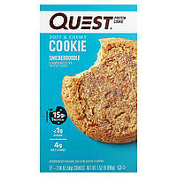 Спортивные батончики Quest Nutrition, Протеиновое печенье, со вкусом печенья "сникердудл", 12 шт, по 58 г