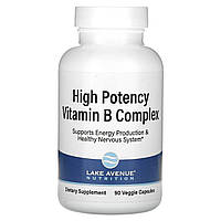 Комплекс витаминов группы B Lake Avenue Nutrition, высокоэффективный комплекс В, 90 вегетарианских капсул, 90