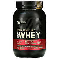 Сывороточный белок Optimum Nutrition, Gold Standard 100% Whey, экстремальный молочный шоколад, 2 фунта (907 г)