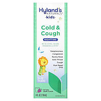 Hyland's Naturals, Kids, Cold & Cough Nighttime, Ages 2-12, Natural Grape , 4 fl oz (118 ml), оригинал. Доставка из США/ЕС в