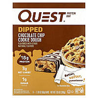 Спортивные батончики Quest Nutrition, протеиновый батончик, шоколадное печенье, 4 шт. по 50 г (1,76 унции)