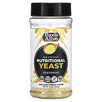 Дріжджі Foods Alive, Nutritional Yeast Shaker, Unfortified, 6 oz (170 g), оригінал. Доставка від 14 днів