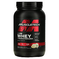 Сывороточный белок MuscleTech, Platinum Whey Muscle Builder, ванильный крем, 1,8 фунта (817 г) Доставка від 14