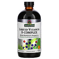 Комплекс вітамінів групи B Nature&#x27;s Answer, Liquid Vitamin B-Complex, Great Tasting Tangerine, 16 fl oz (480 ml), оригінал.