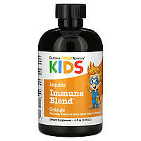 California Gold Nutrition, жидкая смесь для иммунитета для детей, без спирта, со вкусом апельсина, 118 мл (4
