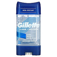 Дезодорант Gillette, Clear + Dri-Tech, Antiperspirant & Deodorant, Cool Wave, 3.8 oz (107 g) Доставка від 14