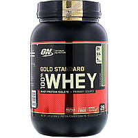 Сывороточный белок Optimum Nutrition, Gold Standard 100% Whey, шоколадная мята, 1,97 фунта (896 г) Доставка