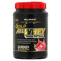 Сывороточный белок ALLMAX, Gold AllWhey, Premium Whey Protein, Strawberry, 2 lbs (907 g) Доставка від 14 днів