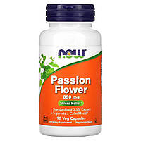 Гортензія NOW Foods, Passion Flower, 350 mg, 90 Veg Capsules, оригінал. Доставка від 14 днів