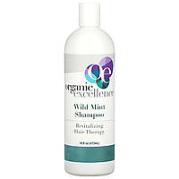 Шампунь для волос Organic Excellence, Shampoo, Revitalizing Hair Therapy, Wild Mint, 16 fl oz (473 ml)